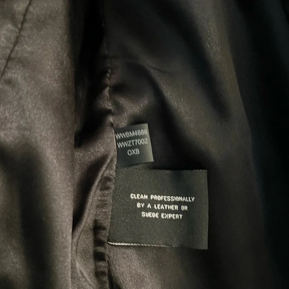 Black Rivet Dark Brown Jacket with Red and White Stars - Picture 10 of 11